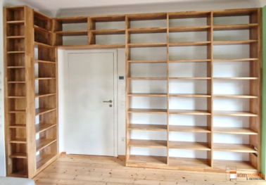 Wohnraum | Bücherregal in Eiche